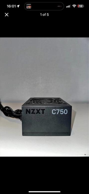 Psu nzxt c750 watt beschikbaar voor biedingen
