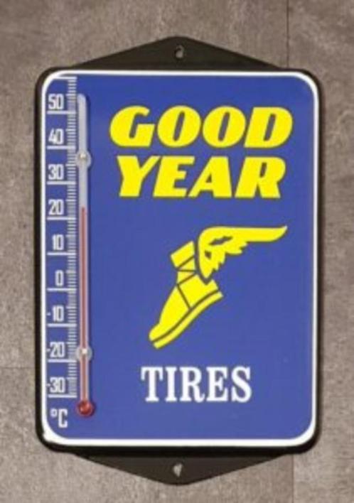 Good Year tires emaille reclame thermometer veel andere kado, Collections, Marques & Objets publicitaires, Comme neuf, Ustensile