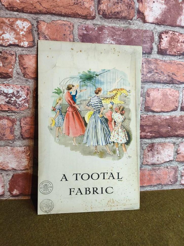 Reclamekaart voor de dierentuin van Total Fabric, Verzamelen, Merken en Reclamevoorwerpen, Ophalen of Verzenden