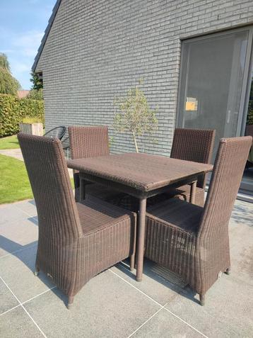 Tuinset met 4 stoelen winter en zomersterk  beschikbaar voor biedingen