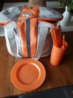 Isothermische tas met 4 persoons picnic set, Hobby en Vrije tijd, Picknickmanden, Ophalen of Verzenden, Zo goed als nieuw