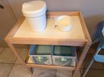 Verzorgingstafel met accesoires, Kinderen en Baby's, Badjes en Verzorging, Overige merken, Gebruikt, Aankleedkussen, Ophalen of Verzenden