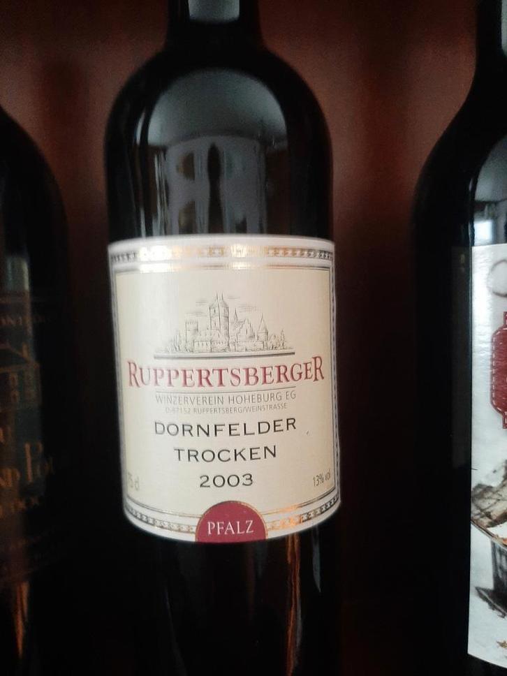 Ruppertsberger Dornfelder Trocken 2003 – Pfalz, Verzamelen, Wijnen, Zo goed als nieuw, Rode wijn, Ophalen of Verzenden