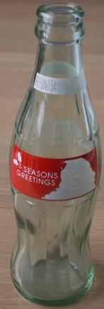 Glazen Coca Cola Flesje seasons greetings Kerstman coca-cola, Verzamelen, Ophalen of Verzenden, Nieuw