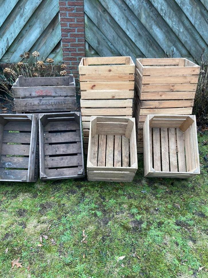 Fruitkisten ,veilingkisten ,appelkisten ,nu 10 voor 60 euro, Huis en Inrichting, Woonaccessoires | Kisten, Gebruikt, Ophalen