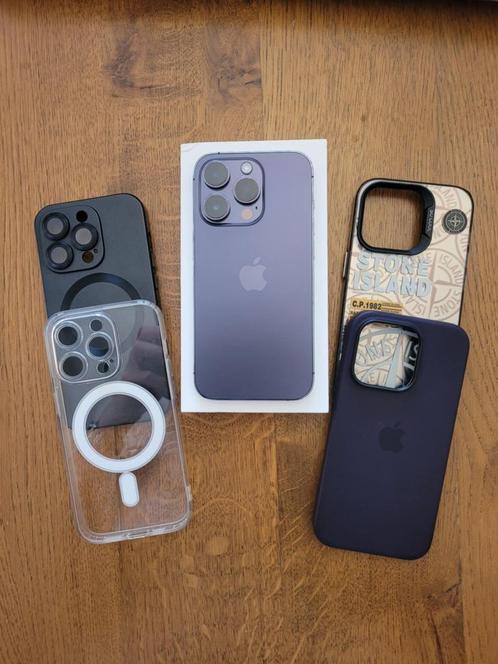 Iphone 14 pro 256go - 100% Bat., Telecommunicatie, Mobiele telefoons | Apple iPhone, Zo goed als nieuw, 256 GB, Zonder abonnement