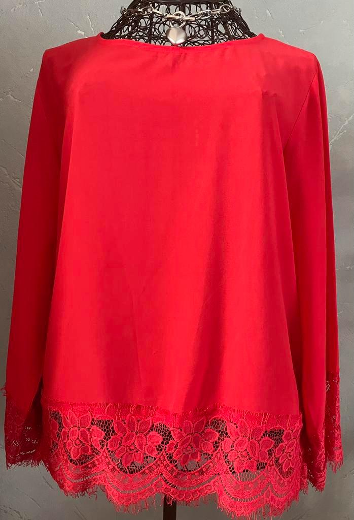 Amélie Amélie 44/(46) Mooi luchtige blouse met details, Kleding | Dames, Blouses en Tunieken, Nieuw, Maat 42/44 (L), Overige kleuren