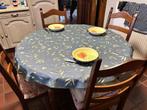 Tafel+stoelen, Ophalen, Gebruikt, Rond, Vijf personen of meer