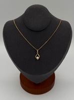 14k gouden hanger met parel, Overige voorstellingen, Ophalen of Verzenden, Zo goed als nieuw, Goud