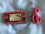 Roze vintage gum : computergame en muzieksleutel gummen