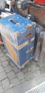 Coffre en fer bleu , coffre et meuble 3 tirroirs, Huis en Inrichting, Woonaccessoires | Kisten, Ophalen, Zo goed als nieuw, Metaal