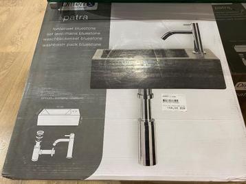 Differnz Patra handenwasser 40x23 cm met kraan blauwsteen beschikbaar voor biedingen