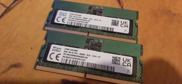 2x 8GB Laptop RAM beschikbaar voor biedingen