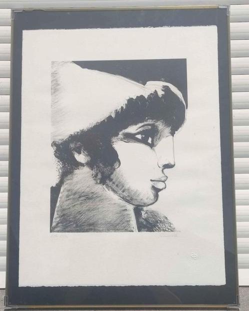 lithographie signe roger somville, Antiek en Kunst, Kunst | Litho's en Zeefdrukken, Ophalen of Verzenden