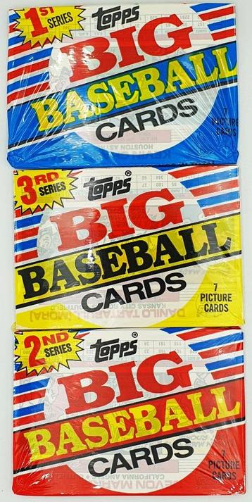 1988 USA Topps Big Baseball Cards - 1-2-3 Series - 3 Pack beschikbaar voor biedingen