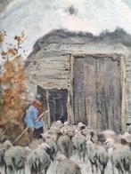 Winters landschap, Antiek en Kunst, Ophalen of Verzenden