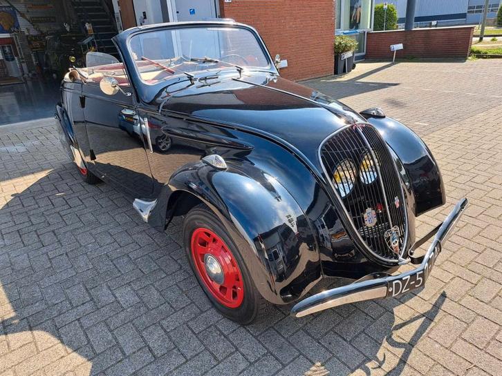 PEUGEOT 202 Decapotable / cabriolet - 1938 ZELDZAAM, Autos, Oldtimers & Ancêtres, Particulier, Toit ouvrant, Interruption de démarrage