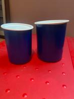 2 blauwe Tupperware bewaardozen, Huis en Inrichting, Keuken | Tupperware, Ophalen, Zo goed als nieuw