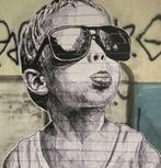 BANKSY: ingelijste litho met certificaat, Antiek en Kunst, Kunst | Litho's en Zeefdrukken