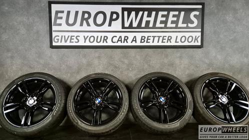 18 inch BMW 3 4 serie F30 F31 F36 ZWART 400m Winterbanden, Auto-onderdelen, Banden en Velgen, Banden en Velgen, Winterbanden, 18 inch