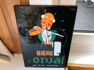 Horloge Orval 2012 émaillée Belge, Enlèvement ou Envoi, Comme neuf, Panneau publicitaire