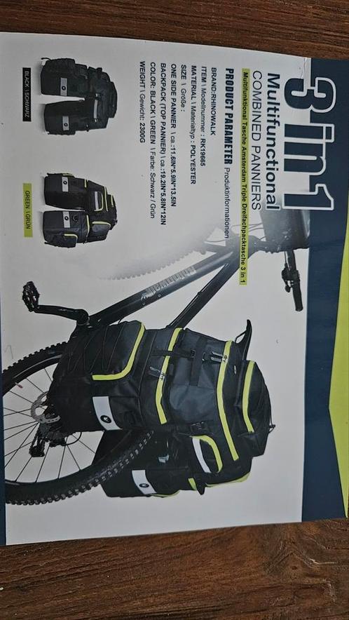 Fietszakken volledig nieuw en waterafstotend, Fietsen en Brommers, Fietsaccessoires | Bagagedragers, Nieuw, Ophalen