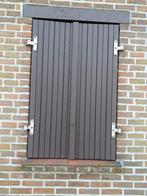 HOUTEN LUIKEN, Doe-het-zelf en Bouw, Rolluiken, Ophalen, Gebruikt, Bruin, Minder dan 100 cm