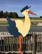Te huur: grote ooievaar geboortebord 5€/week, Enlèvement, Comme neuf, Tableau de naissance