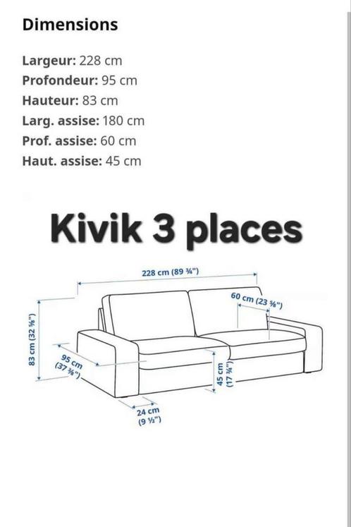 Salon Ikea (Kivik), Maison & Meubles, Canapés | Salons, Utilisé, Enlèvement