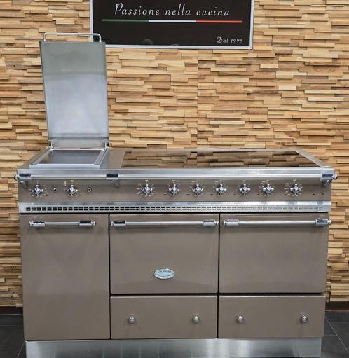 🔥 Poêle Lacanche de luxe 140 cm en céramique marron en acie, Electroménager, Cuisinières, Comme neuf, Autoportant, 5 zones de cuisson ou plus