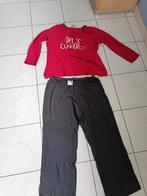 Pyjama voor dames rood en donkergrijs maat M, Kleding | Dames, Homewear, Gedragen, Maat 38/40 (M), Ophalen of Verzenden, Rood