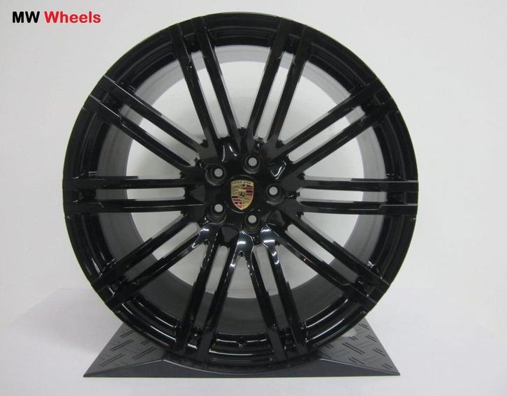 Porsche 21 inch Origineel velgen Macan Turbo HG zwart, Auto-onderdelen, Banden en Velgen, Velg(en), 21 inch, Gebruikt, Ophalen of Verzenden