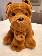 Peluche le chien et son petit "Shar Pei", Ophalen, Zo goed als nieuw, Hond