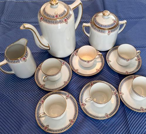 Service à café Charles Ahrenfeldt, Limoges, Antiek en Kunst, Antiek | Servies compleet, Ophalen