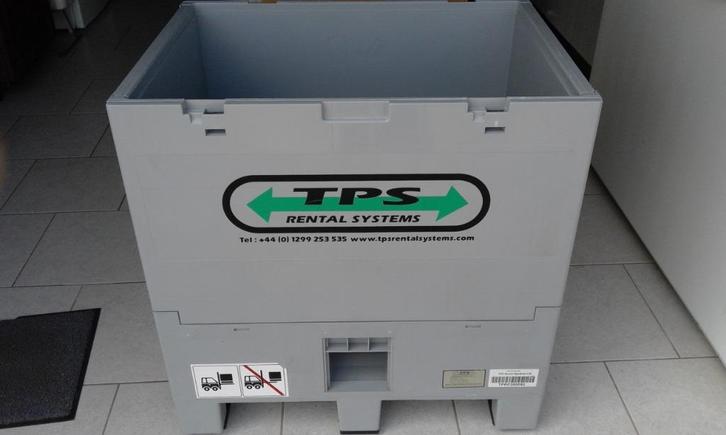 Opvouwbare PVC-bak en vloer op wielen, Doe-het-zelf en Bouw, Rolluiken, Zo goed als nieuw, Minder dan 100 cm, Minder dan 100 cm