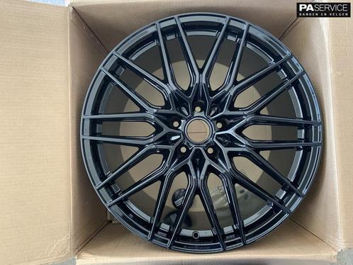 Nw 21 inch glossy Black Fondmetal breedset voor Porsche Caye, Auto-onderdelen, Banden en Velgen, Banden en Velgen, 21 inch, Nieuw