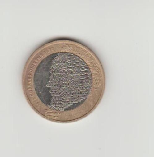 Groot-Brittannië 2012 £ 2 Charles Dickens, Postzegels en Munten, Munten | Europa | Niet-Euromunten, Losse munt, Overige landen