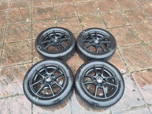 14" 4x100 57mm Velgen met quasi nieuwe banden 185/55/14, Auto-onderdelen, Banden en Velgen, Band(en), Ophalen