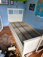 Ikea Hemnes eenpersoonsbed met laden, Huis en Inrichting, Slaapkamer | Bedden, Ophalen, 90 cm, Eenpersoons, Wit