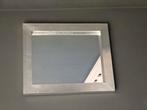 Zilverkleurige spiegel, Huis en Inrichting, Woonaccessoires | Spiegels, Ophalen, Zo goed als nieuw