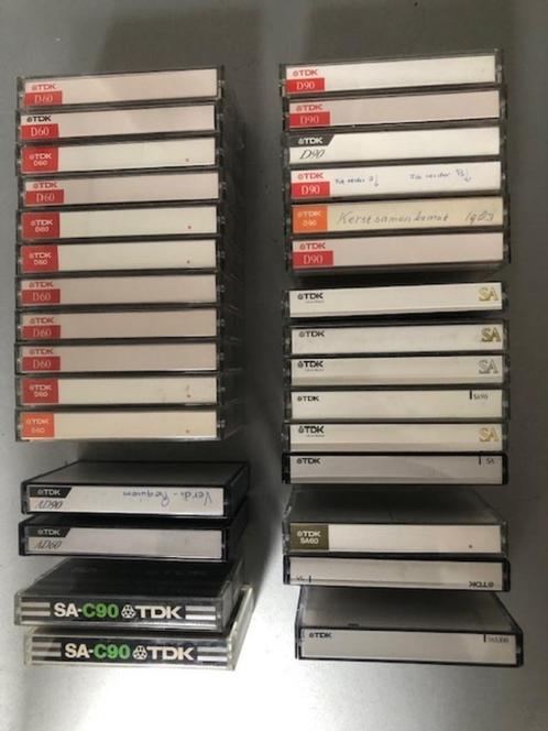 30 TDK cassettebandjes, Cd's en Dvd's, Cassettebandjes, Gebruikt, 26 bandjes of meer, Ophalen of Verzenden