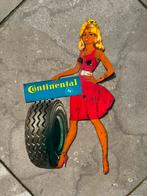 Continental oude reclame Pin-Up !, Verzamelen, Reclamebord, Gebruikt, Ophalen of Verzenden