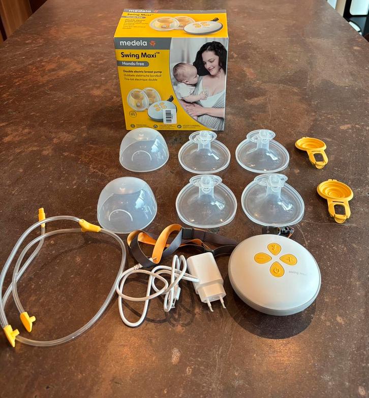 Medela Swing Maxi Handsfee met doos en handleiding, Kinderen en Baby's, Babyvoeding en Toebehoren, Zo goed als nieuw, Borstkolf