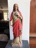 Gipsen antiek jezusbeeld, ongeveer 100 jaar oud, Antiek en Kunst, Antiek | Religieuze voorwerpen, Ophalen