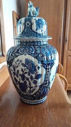 Grand vase vintage en faïence de Delfts, Antiquités & Art, Enlèvement ou Envoi