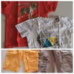 2 T-shirts + 2 shorts maat 110, Ophalen of Verzenden