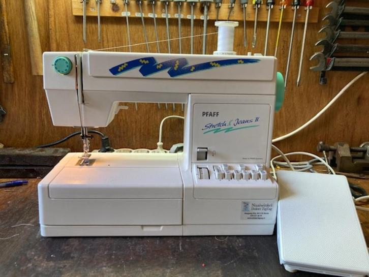 Pfaff Stretch & Jeans II naaimachine - ALS NIEUW, Hobby en Vrije tijd, Naaimachines en Toebehoren, Zo goed als nieuw, Naaimachine