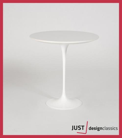 Knoll Saarinen Side Table Wit Gelamineerd, Huis en Inrichting, Tafels | Sidetables, Zo goed als nieuw, Ophalen