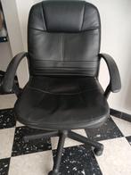 Fauteuil / chaise de bureau avec accoudoirs, Noir, Chaise de bureau, Enlèvement, Utilisé