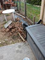 Beton palen en plaat voor afscheiding met tussen in draad, Doe-het-zelf en Bouw, Ophalen of Verzenden